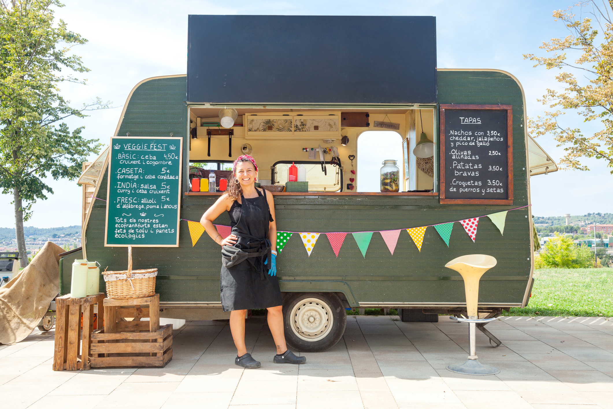 Food truck in the street