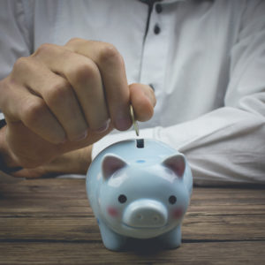 Piggy bank representing salary sacrifice