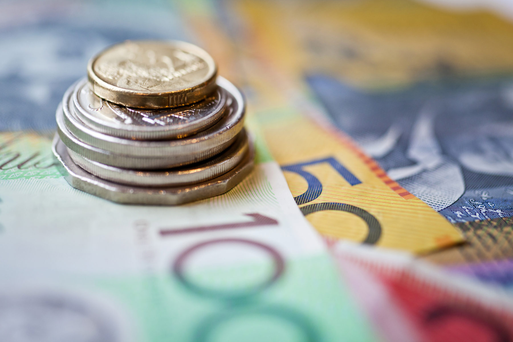 Stack of Australian dollars, representing small business finance